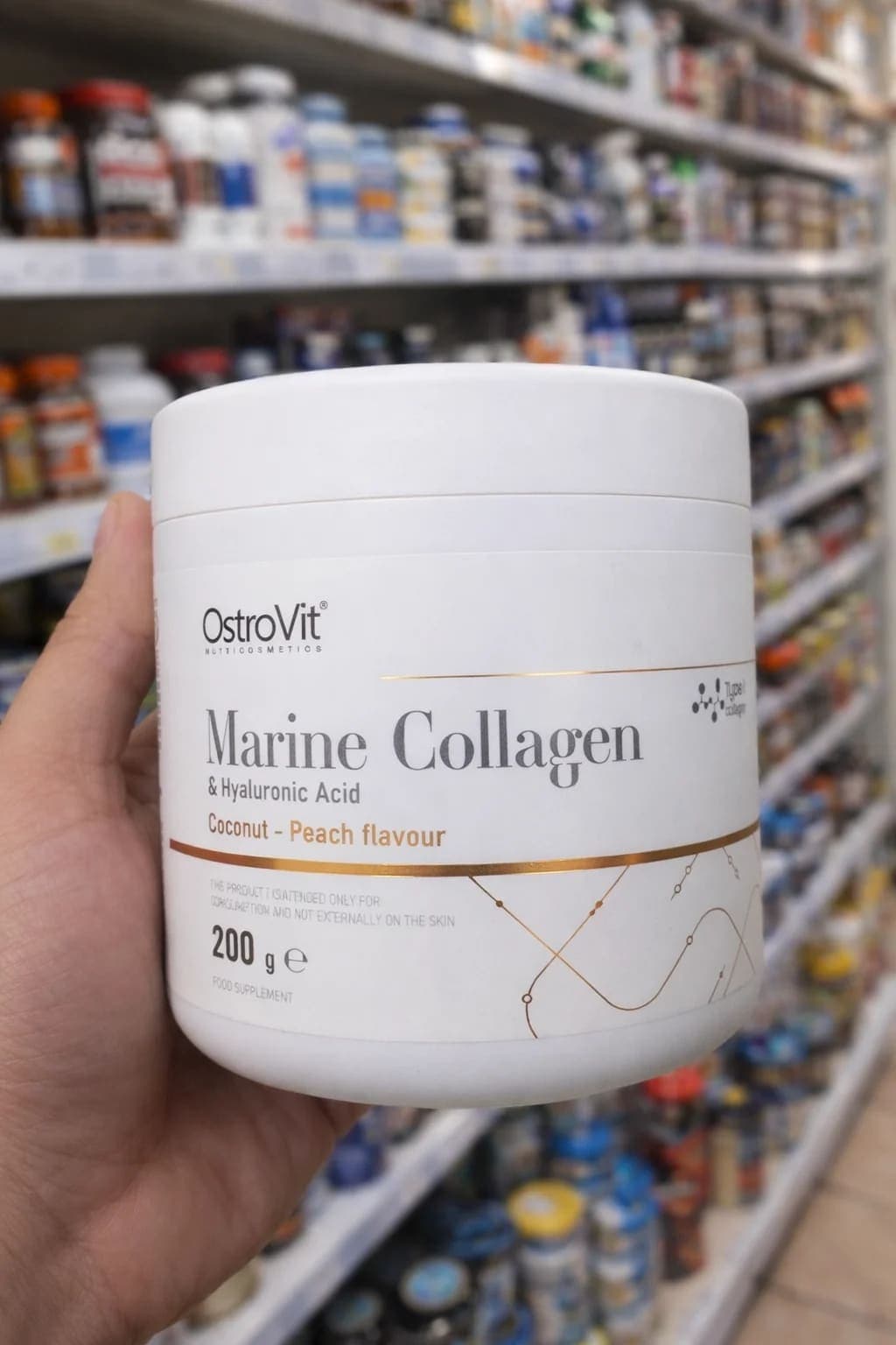 Collagène كابا Marin OstroVit 200g + Acide Hyaluronique (Importé)