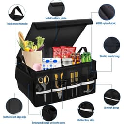 Organisateur de Coffre Pliable et Imperméable avec Multi-Compartiments  2