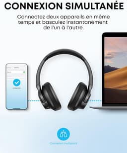 Casque Sans Fil Anker Q20i avec Réduction de Bruit Active  3