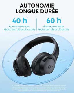 Casque Sans Fil Anker Q20i avec Réduction de Bruit Active  11