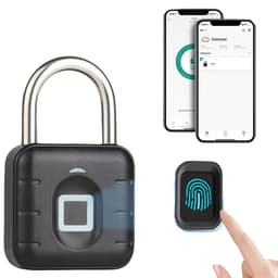 Cadenas à Empreintes Digitales étanche, Serrure Biométrique En Métal Sans Clé 8